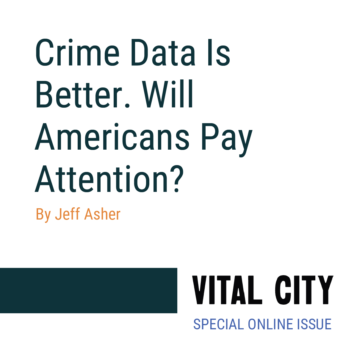 crime_index's tweet photo. Last week, RTCI co-founder Jeff Asher published an article on Vital City about the looming future of crime data collection and its capability for public interest, trust, and uptake.
•
Read the full article by Jeff here: https://t.co/U1uRcqbCMd 
•
#RTCI #AHDatalytics https://t.co/w6JIQFF1zD