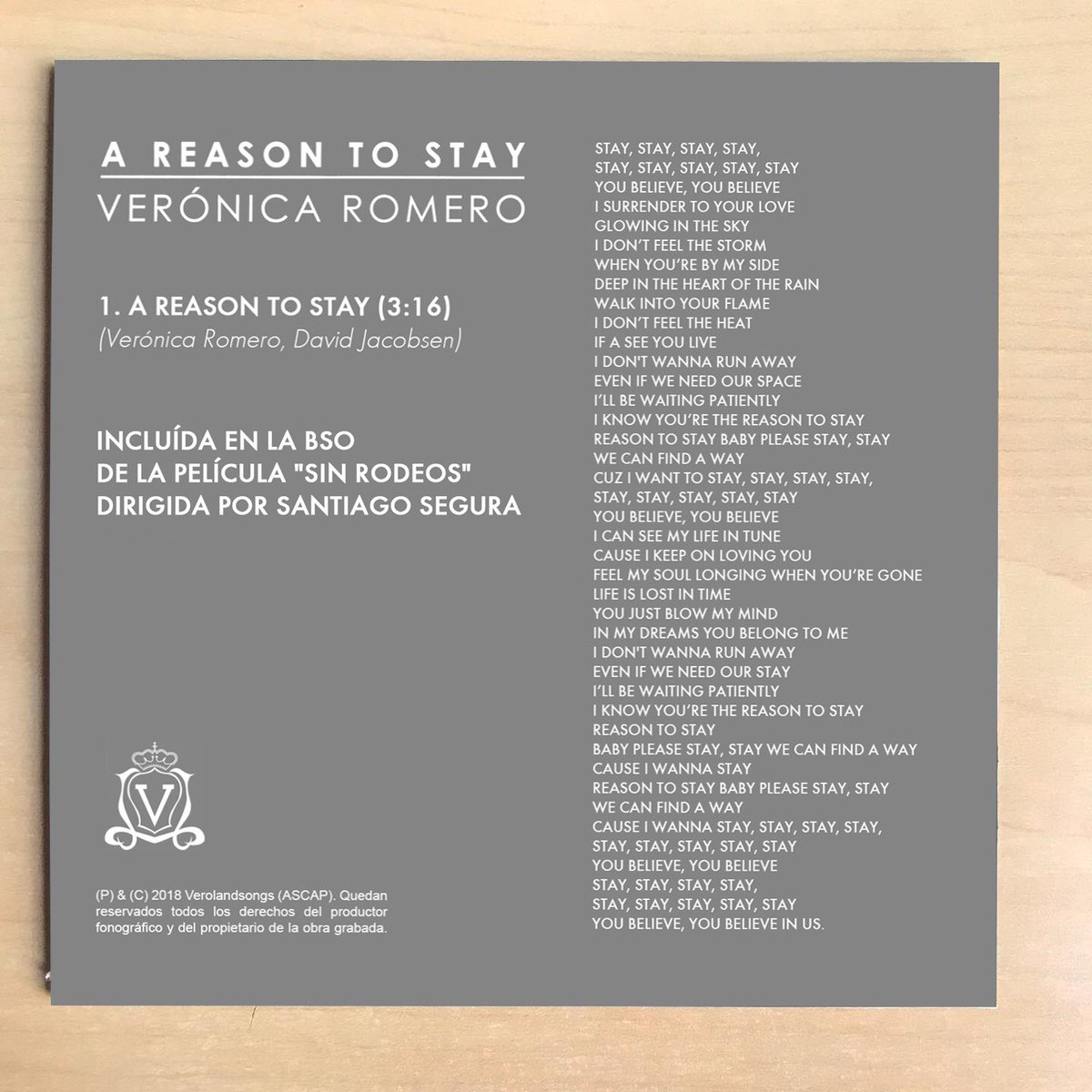 OtEnsenand's tweet photo. OT1 - Verónica - Single - A reason to stay (FanMade) @veroromeromusic @veroclubdefans @verofanforever #veronica #vero #veronicaromero #romero #romeo #veronicaromeroot #operaciontriunfo #ot #operacion #triunfo #ot1 #veroot #veronicaot #veronicaromeo #areasontostay https://t.co/xc4I3lymuR