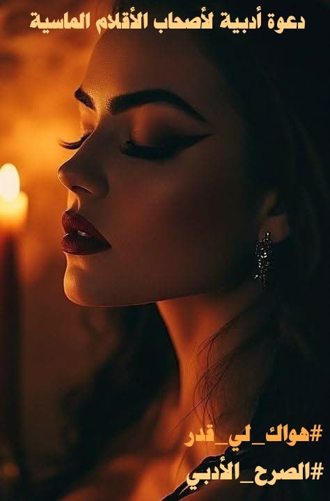 ؛؛؛
أنا هنا ،،
ب ناصية الفكر .. 
على أبواب حلم ..
أكتب دون تردد ..
لو لم يكن ،،
#هواك_لي_قدر
ل صنعت من الأحلام هواكِ ..
والبسته لباس ملامحكِ ..
وكتبت على صفحات العاشقين اسمكِ ..
تلك التي أهوى .. 
وإليها يميل فؤادي …

♥️L♥️

#عقلاني 
#الصرح_الادبي