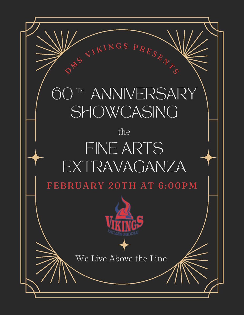 Mark your calendars for our 60th Anniversary showcasing the Fine Arts Extravaganza on Thursday, Feb 20 at 6 PM <a href="/DMS_PTO/">DMS PTO</a> <a href="/FortBendISD/">Fort Bend ISD</a>