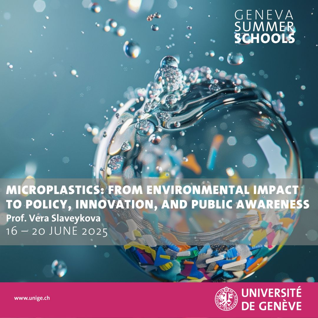 Slaveykova Vera (@ecotox_unige) on Twitter photo Exciting opportunity! Join the <a href="/SummerUNIGE/">Geneva Summer School</a> Summer School on #Microplastics to explore their impact on the #environment & #health and be part of the solution!
16-20th of June 2025, University of Geneva, Switzerland
More Info & Registration: unige.ch/genevasummersc… Exciting opportunity! Join the <a href="/SummerUNIGE/">Geneva Summer School</a> Summer School on #Microplastics to explore their impact on the #environment & #health and be part of the solution!
16-20th of June 2025, University of Geneva, Switzerland
More Info & Registration: unige.ch/genevasummersc…