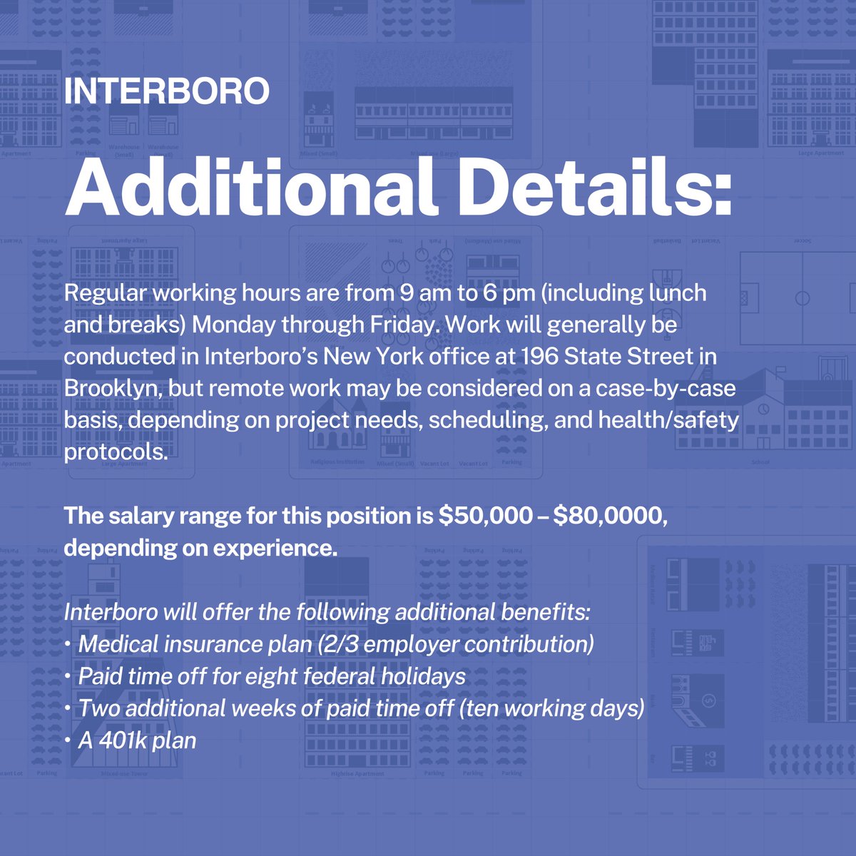 Hello_Interboro's tweet image. 📢 Interboro Partners is looking to hire a full-time Junior Designer!! This is a position with growth potential and opportunities for advancement in the firm. Please send a CV and work samples to careers@interboropartners.com. Please use &quot;Junior Designer Position&quot; in subject line