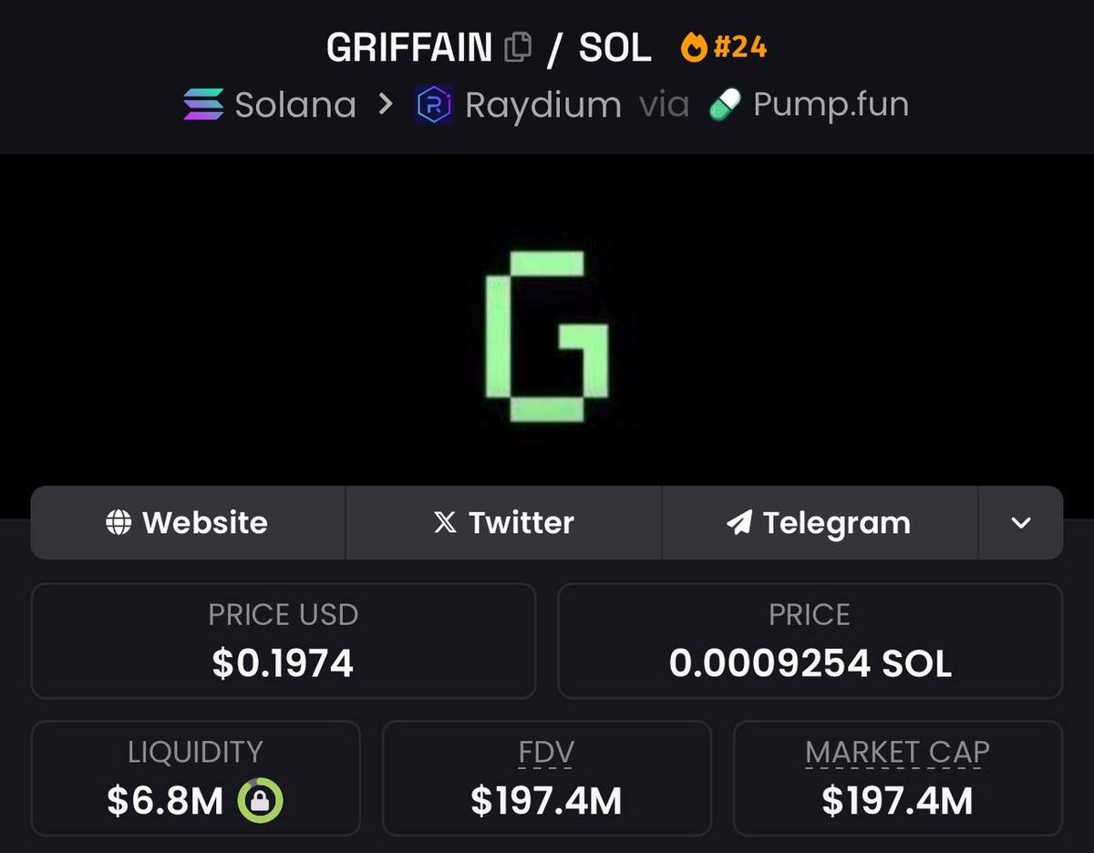 LevisNFT's tweet photo. Thanks for the generational entry you jeets #GRIFFAIN https://t.co/G7qZR2RrOh
