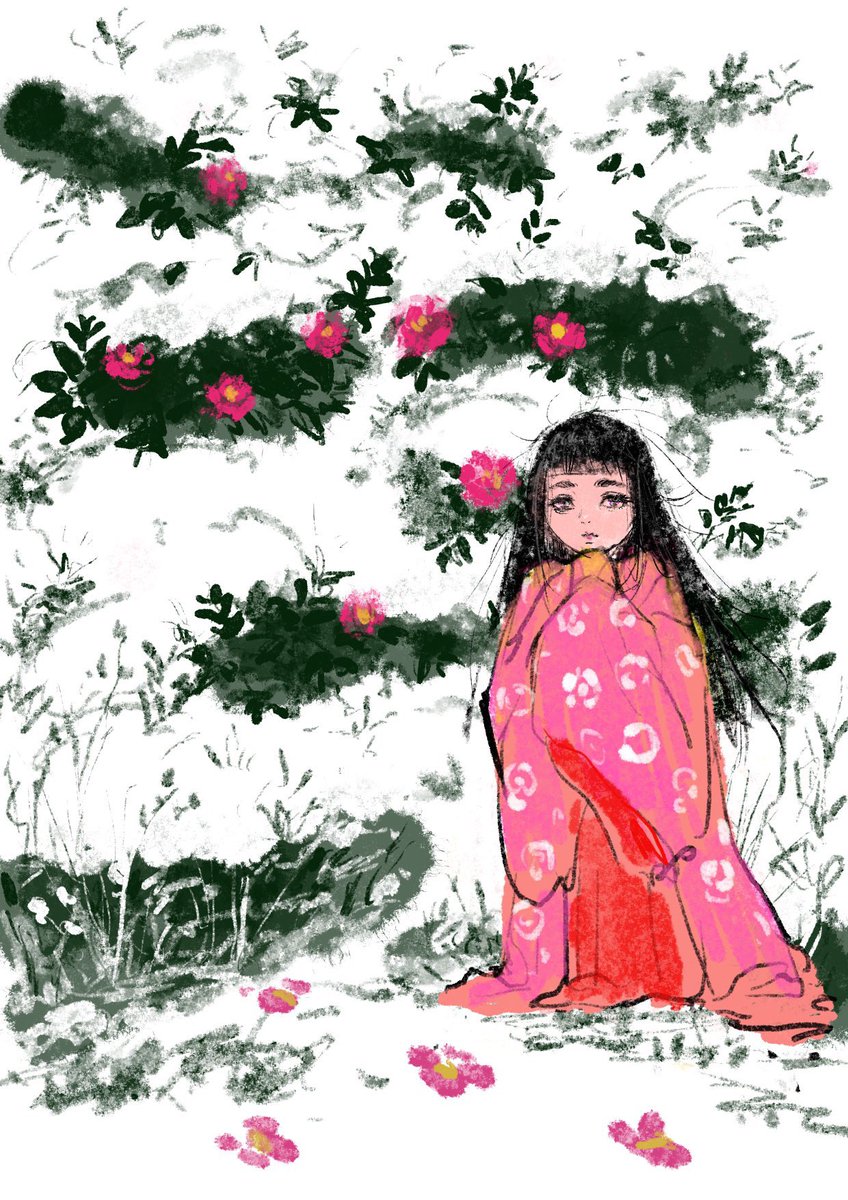 「寒いねあぅ」|妖怪喫茶ひとがた(茶谷明茂)のイラスト