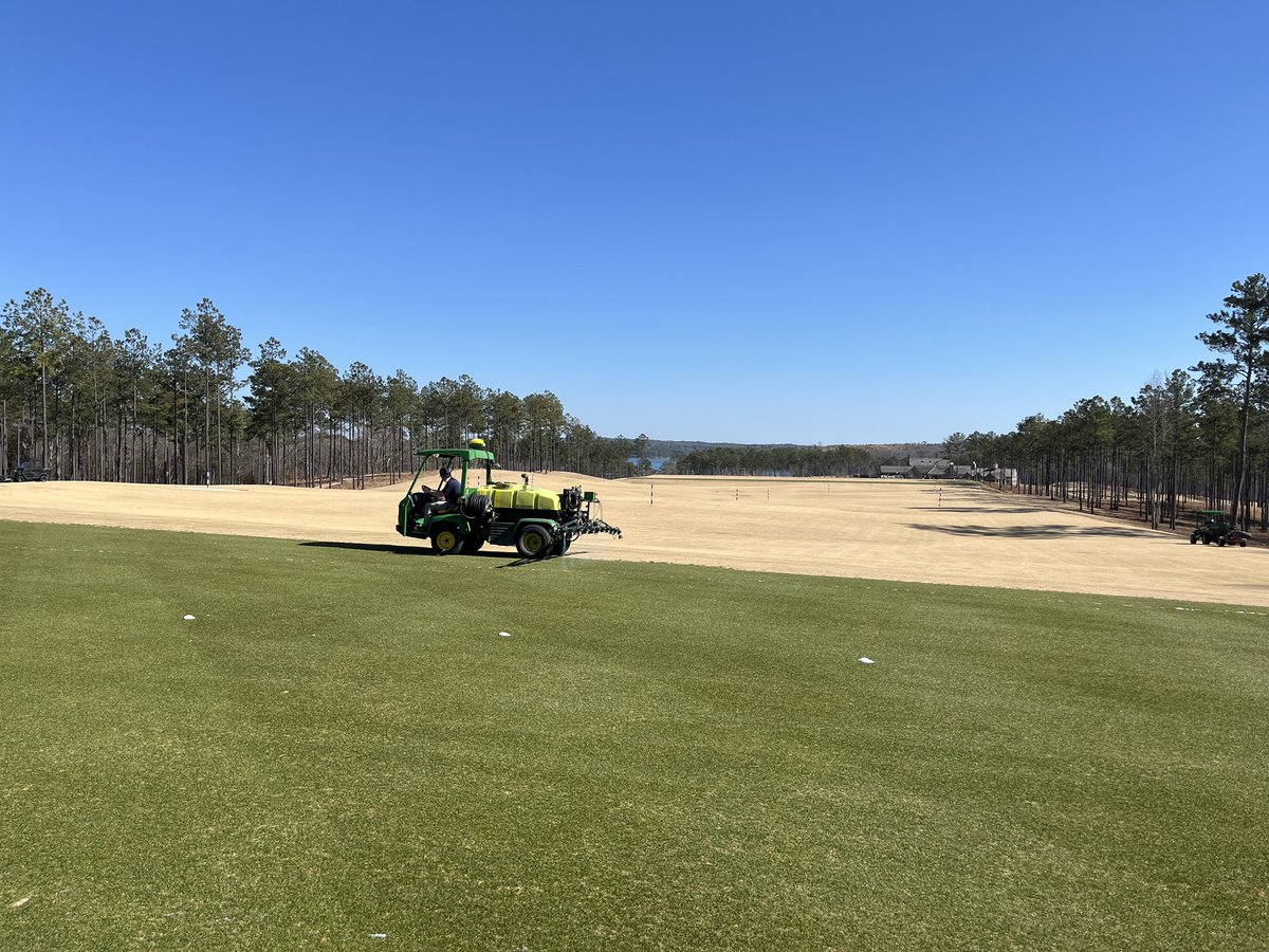 Our first intern of 2025, Max Rue, learning the JD GPS sprayer