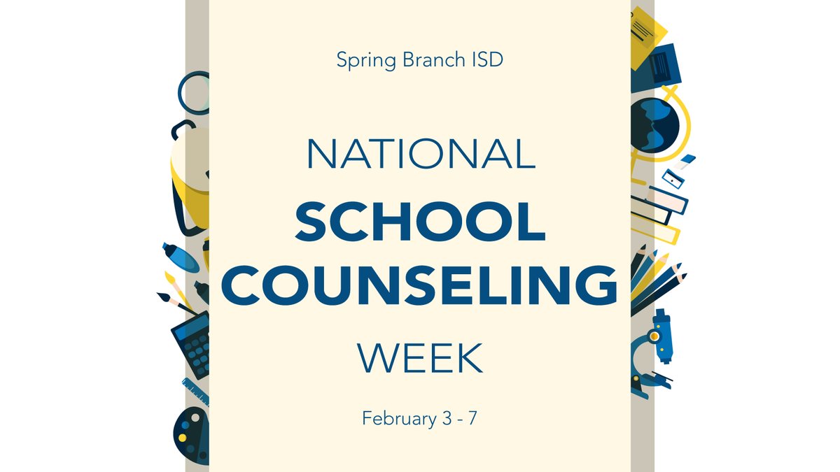 🌟📚 Happy National School Counseling Week! Join us in celebrating and thanking our amazing school counselors for their dedication to student success. Your guidance makes a difference! #SBISDProud 
🔗 Learn more about the work school counselors do: sbisd.co/4hltaVU