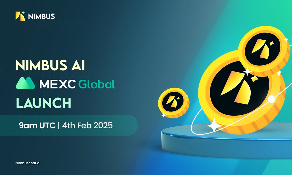 2Torobin's tweet photo. BREAKING: Nimbus AI is launching on MEXC! ๐
This is HUGE! A major exchange listing means more volume, more exposure, and a massive step forward for $NAI! ๐ฅ
The rocket is fueledโฆ ARE YOU READY? ๐๐ฅ๐ฐ
#NimbusAI #MEXC #Crypto #ToTheMoon https://t.co/fAAsfnonRh