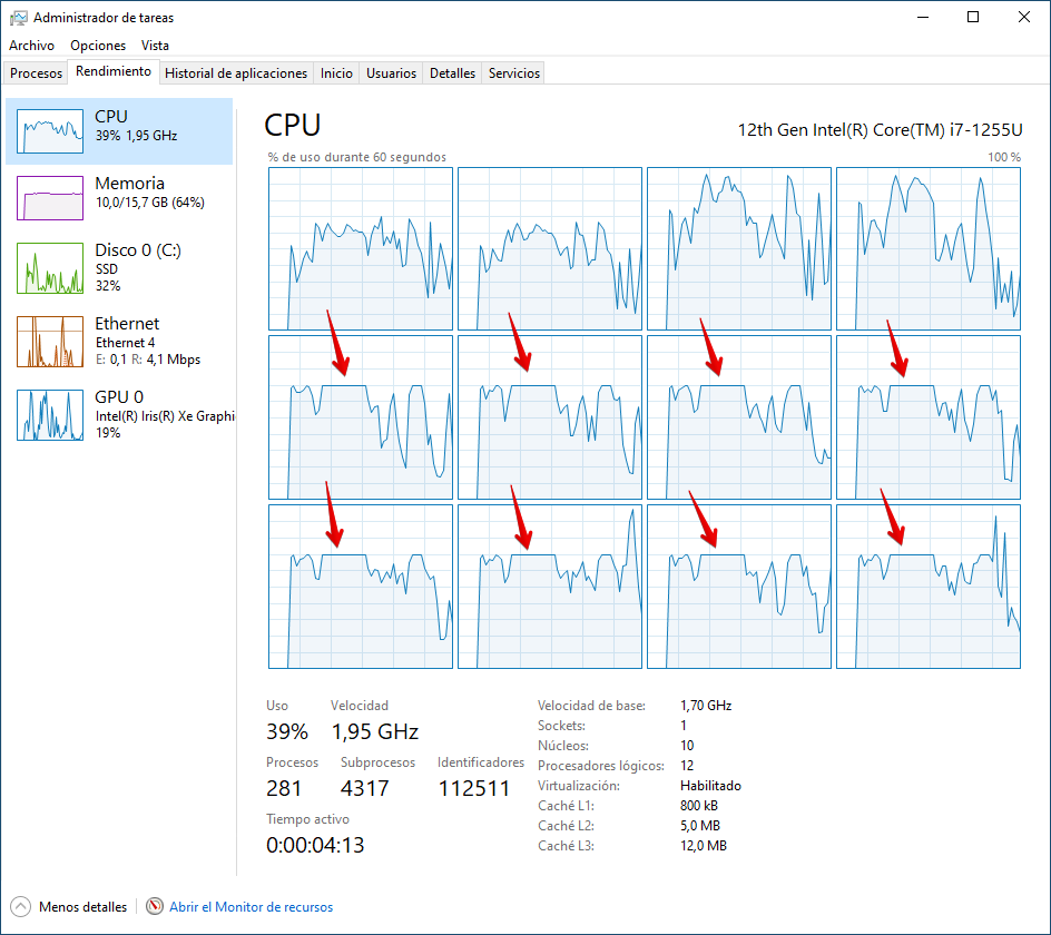jaumepons's tweet photo. Hoy hablaremos del esperpento de las CPU Intel con sus P-Core (Performance) y E-Core (Efficiency)

El tema es que desde hace unos días, al estar en Teams y abrir aplicaciones grandes, iba todo a pedos,  y además vi esto! ¿Cómo? WTF!

Hilo corto, iremos al grano... https://t.co/SHbQEKI70a