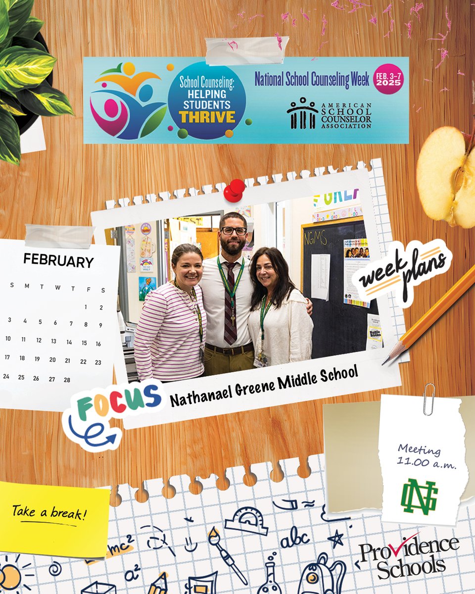 It's #NationalSchoolCounselingWeek and PPSD is grateful for all of our hardworking school counselors. Today, we're highlighting Nathanael Greene Middle School counselors Pucci Angell, Lorice J. Autiello-Daignault, and Abigail Titmas! Read more here:providenceschools.org/Page/6600