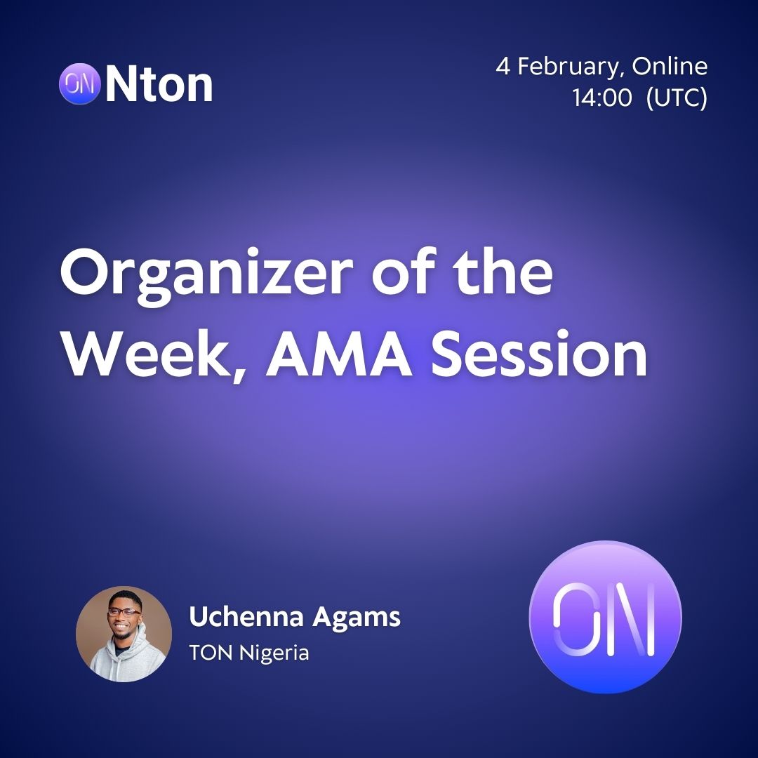 ontonbot's tweet photo. https://t.co/gsY17PR5Ob 

✨ Join Us for the Fourth Episode of the Organizer of the Week Show! 🔥

🚀 This week, we’re excited to feature @agamidodaigwe, one of our most dedicated organizers and a proud member of TON Square. He hosts engaging events like TON breakfasts and meetups, onboarding new enthusiasts to the @TON_Blockchain.

👀But that’s not all! We’re excited to welcome our amazing partner @hubz_chat, who will unveil their latest features and initiatives. There’s so much happening with Hubz!

💎And of course, we have an exclusive SBT waiting for you if you retweet the space!

 set your reminder - don't miss out!