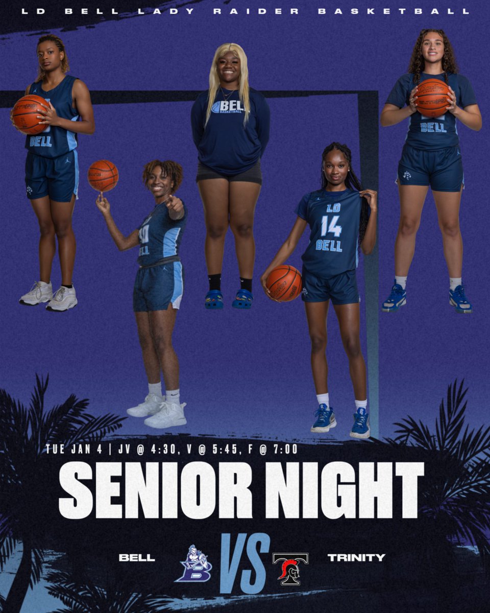 Come out and help us celebrate our five seniors tomorrow night, Friday Feb 3!! We appreciate all that they have done for the program. We host Trinity and need a loud, large fan base. #elev8e <a href="/bellblueraiders/">L.D Bell High School</a> <a href="/hebisd/">HEB ISD</a>