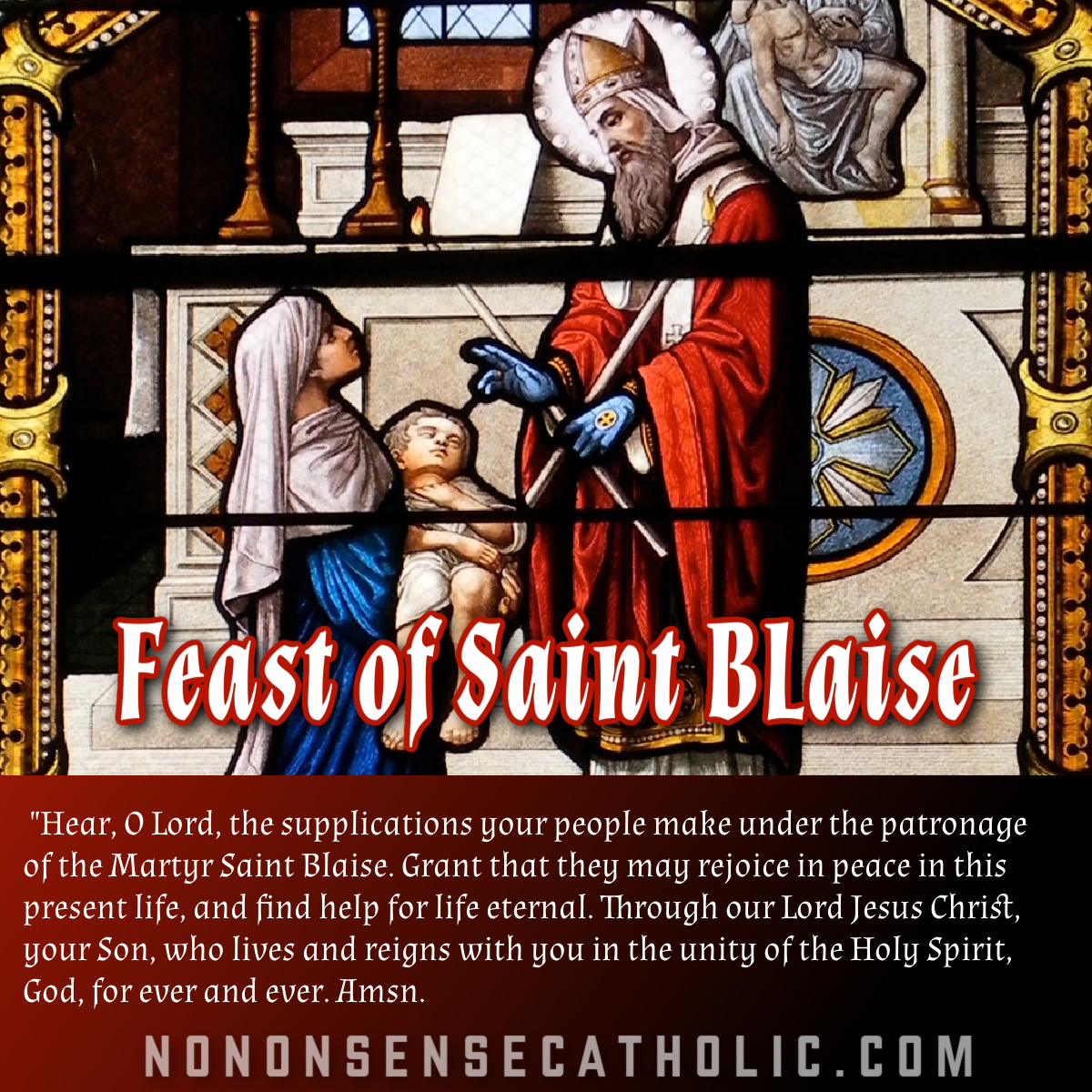 CatholicMatt's tweet photo. Wishing you and yours a blessed Feast of Saint Blaise. #CatholicMass #SaintBlaise https://t.co/uZpXbCtZbz