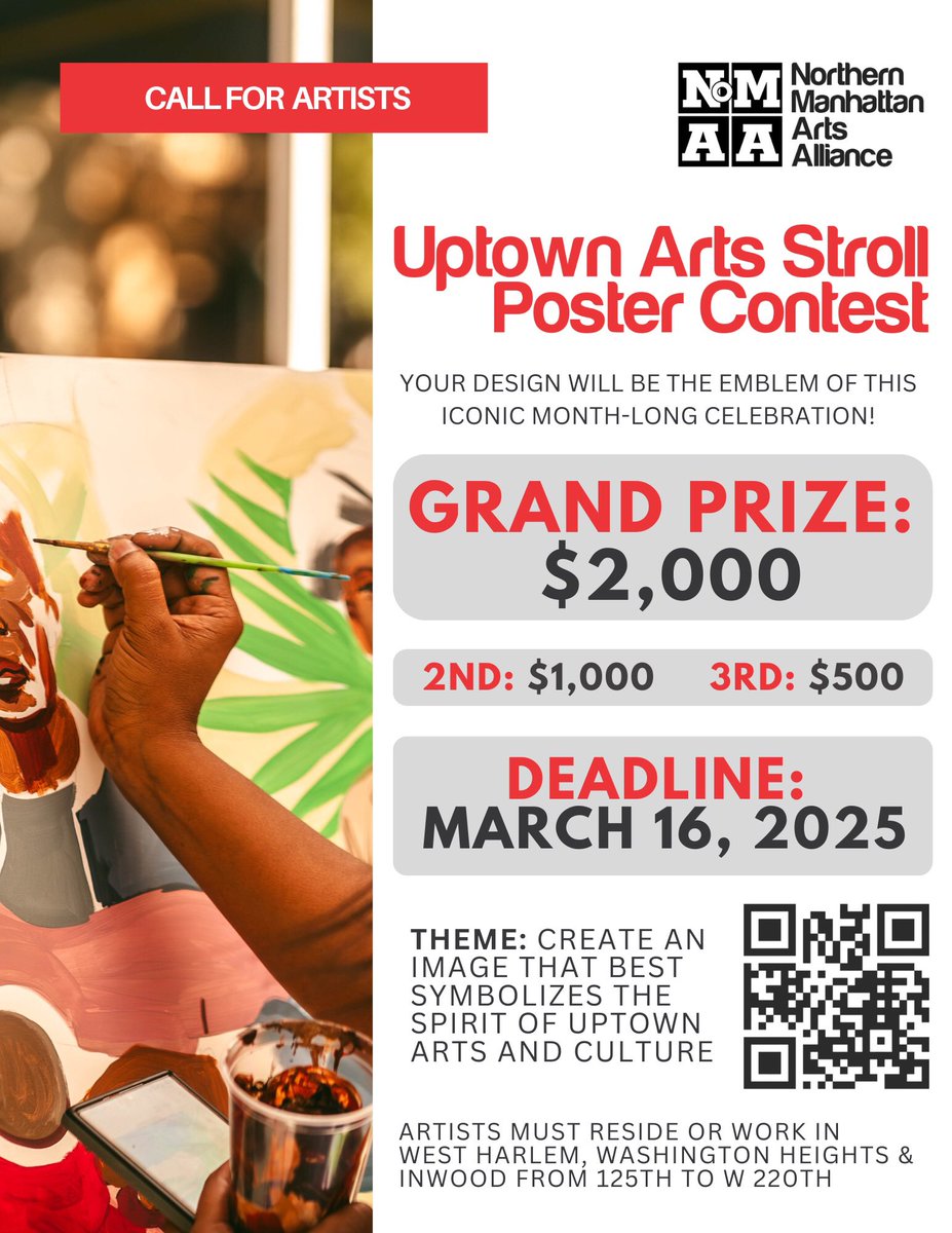 #UptownArtsStroll #CallforArtists nomaanyc.org #WashingtonHeights #Inwood #WestHarlem #artists