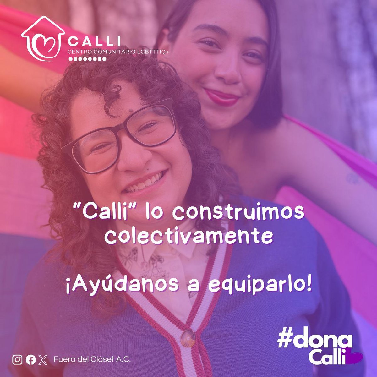 FueraCloset_AC's tweet photo. #Calli será el primer centro comunitario para personas #LGBTTTIQ+ en el Valle de Toluca y lo construiremos colectivamente. 🏳️🌈🏳️⚧️🤝❤️🏡
¡Ayúdanos a equiparlo con muebles, papelería, material de oficina, artículos de limpieza! Todo suma.
Pronto abrirá sus puertas.
#DonaCalli https://t.co/Isk9ZIRNkQ