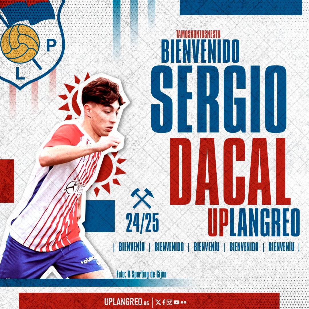 UP Langreo ⚒ (@uplangreo) on Twitter photo 🆕⚒ Sergio Dacal, juventud para el ataque del UP Langreo
El extremo avilesino, formado en las categorías inferiores del Sporting, llega cedido del Almería "B"
👋 ¡Hola <a href="/DacalSergio/">Sergio Dacal</a>!
📄 uplangreo.es/archivos/7912
🔵🔴 #TamosXuntosNesto 🆕⚒ Sergio Dacal, juventud para el ataque del UP Langreo
El extremo avilesino, formado en las categorías inferiores del Sporting, llega cedido del Almería "B"
👋 ¡Hola <a href="/DacalSergio/">Sergio Dacal</a>!
📄 uplangreo.es/archivos/7912
🔵🔴 #TamosXuntosNesto