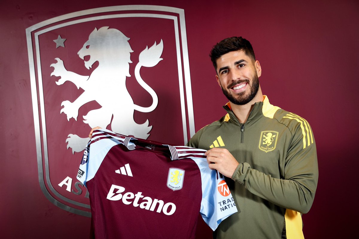 Marco Asensio (@marcoasensio10) on Twitter photo Excited to start this new chapter at <a href="/AVFCOfficial/">Aston Villa</a>
Grateful for the confidence and looking forward to seeing you all at Villa Park. 💜⚽️ Excited to start this new chapter at <a href="/AVFCOfficial/">Aston Villa</a>
Grateful for the confidence and looking forward to seeing you all at Villa Park. 💜⚽️