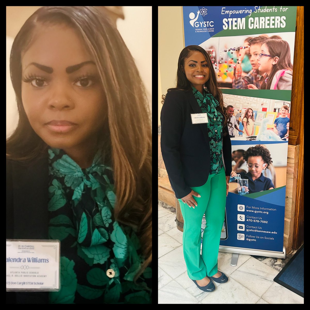Big shout out to Ms. Calendra Williams! She has been honored as a 2025 Don Cargill STEM Scholar at the Georgia State Capitol. Her passion for teaching is shaping the next generation of innovators. #STEM  <a href="/APSHollisCrew/">Hollis Innovation Academy</a> <a href="/apssteam/">APS STEAM</a> <a href="/CalendraWillia1/">C. Williams</a>