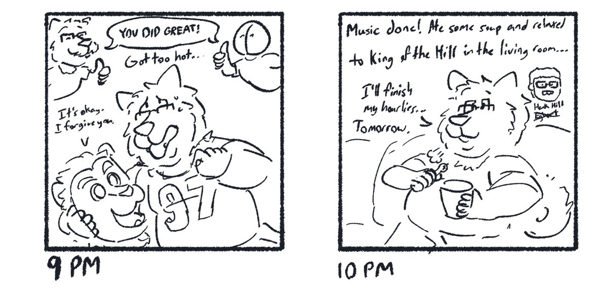 majimjam's tweet photo. I FINISHED them yesterday, but I posted them today! Mwahaha!

#hourlycomicday #hourlycomicsday #hourlycomicday2025 https://t.co/cbhTd2mRK3