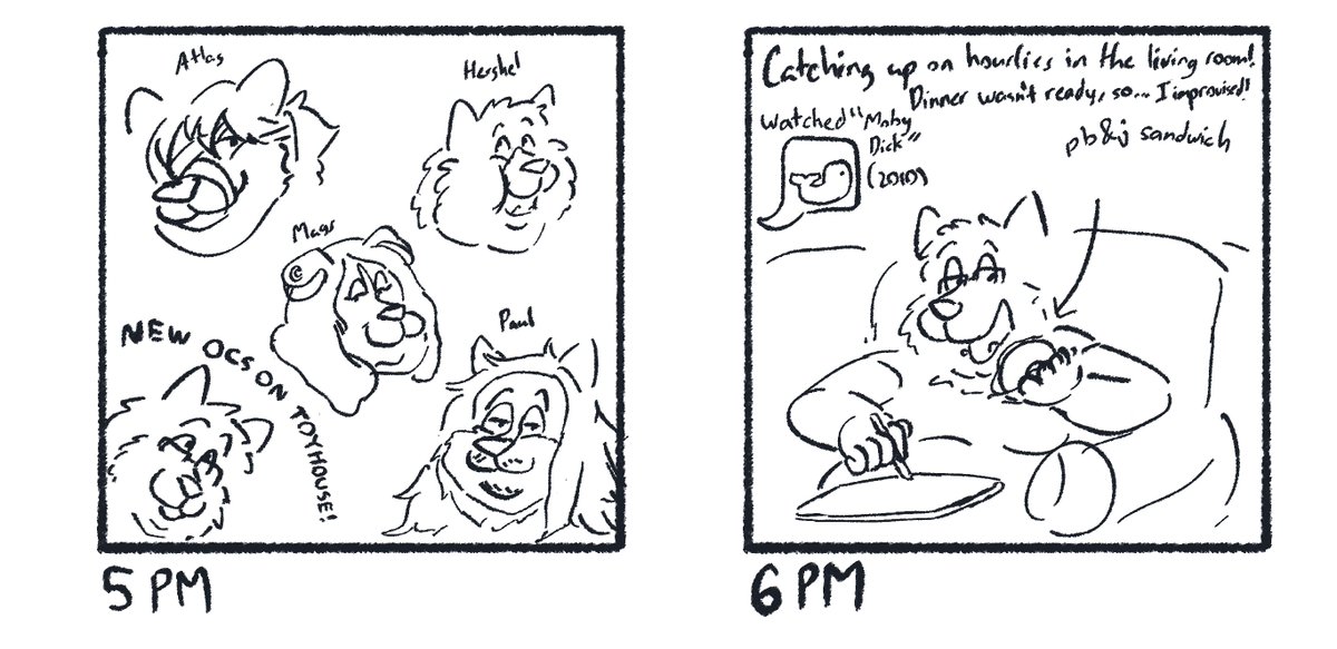 majimjam's tweet photo. I FINISHED them yesterday, but I posted them today! Mwahaha!

#hourlycomicday #hourlycomicsday #hourlycomicday2025 https://t.co/cbhTd2mRK3