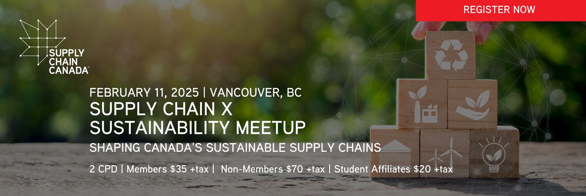 Meet Supply Chain Canada and local social enterprises for the Supply Chain X Sustainability Meetup Vancouver on February 11 from 4:00-7:30pm.

The event will feature Buy Social Canada Certified Social Enterprise The Ocean Legacy Foundation. 

Register now: buff.ly/4gpx7r5