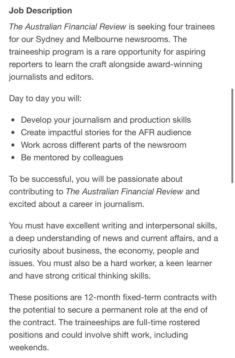 Mark Di Stefano (@markdistef) on Twitter photo 🚨 We’re hiring four aspiring journalists to join our newsrooms. These types of opportunities are golden for young guns who want to get into the industry. 🚨 We’re hiring four aspiring journalists to join our newsrooms. These types of opportunities are golden for young guns who want to get into the industry.