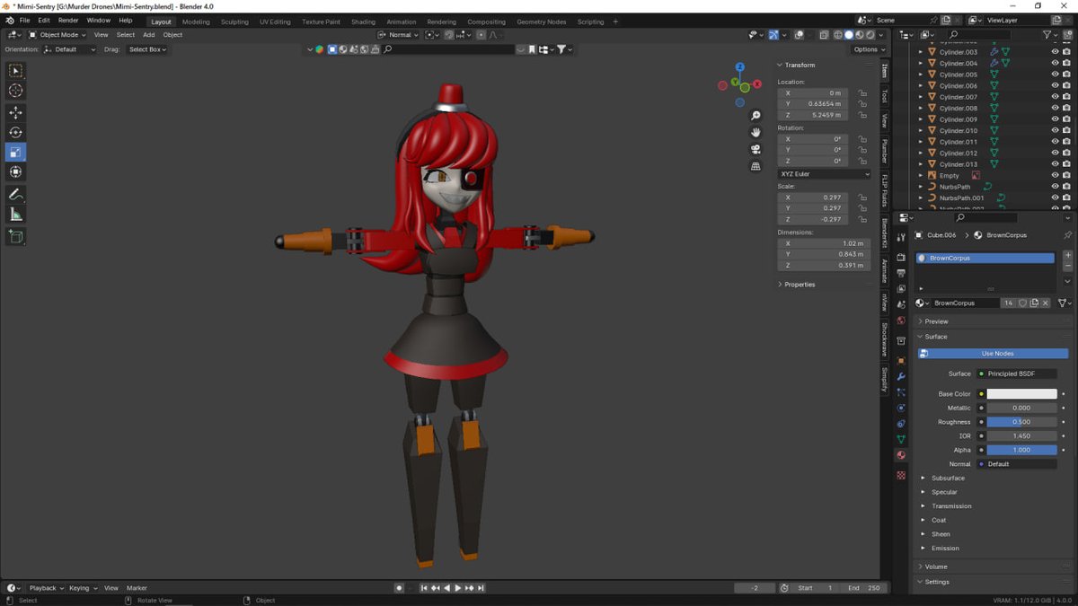 AlexStariy0303's tweet photo. My Mimi-Sentry model :3
I've been doing it for 2 hours.
#TF2 #TeamFortness2 #MimiSentry #3D #Blender https://t.co/52w3ZLfthH