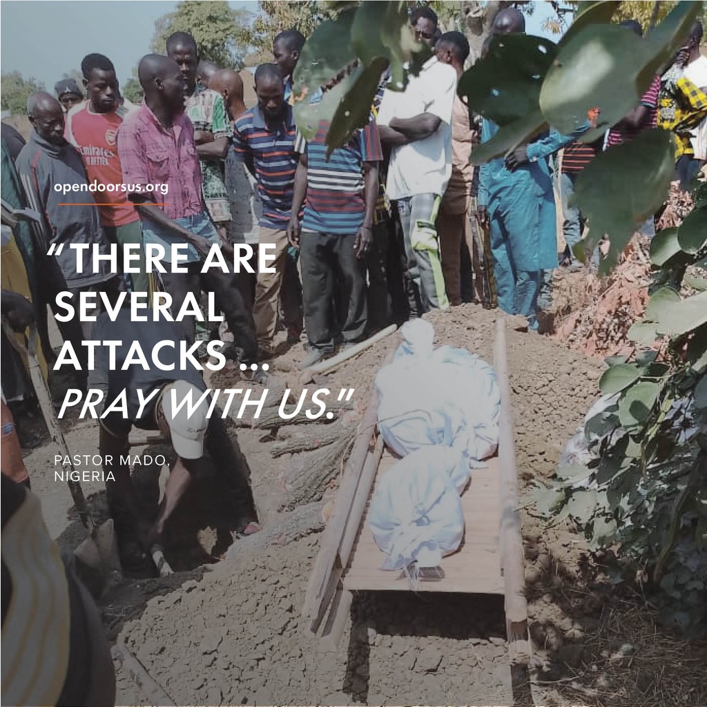 Deadly attacks continue in Nigeria. … And our family is asking us to pray. 

“They killed Christians and burned our churches and our homes,” says Pastor Yarakawa Mutah Mado. 

 “We urge Christians all over the world, our brethren, to pray with us.” #AriseAfrica