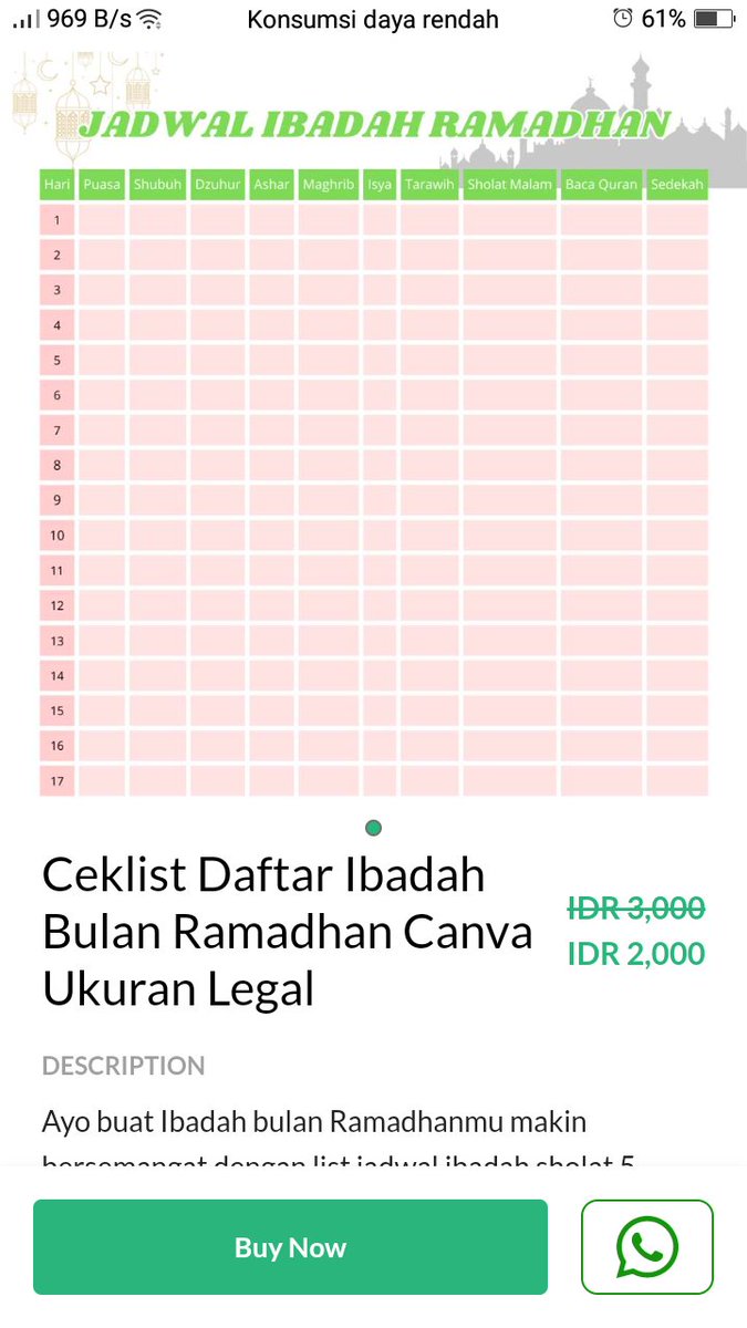 web350rb's tweet photo. daftar ceklist ibadah bulan ramadhan, cocok untuk melatih ibadah anak selama bulan ramadhan.

desain canva tinggal print atau bisa edit sdr, ukuran kertas legal panjang, harga 2rb.

order link https://t.co/TbQ8RR5zqY

#CanvaPro #ramadhan #puasa https://t.co/JjhUlL28ul
