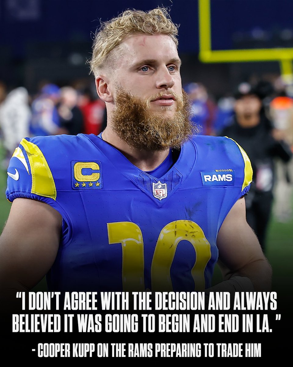 SportsCenter's tweet photo. Cooper Kupp talked about wanting to end his career with the Rams. https://t.co/gdhA1Sqzsg