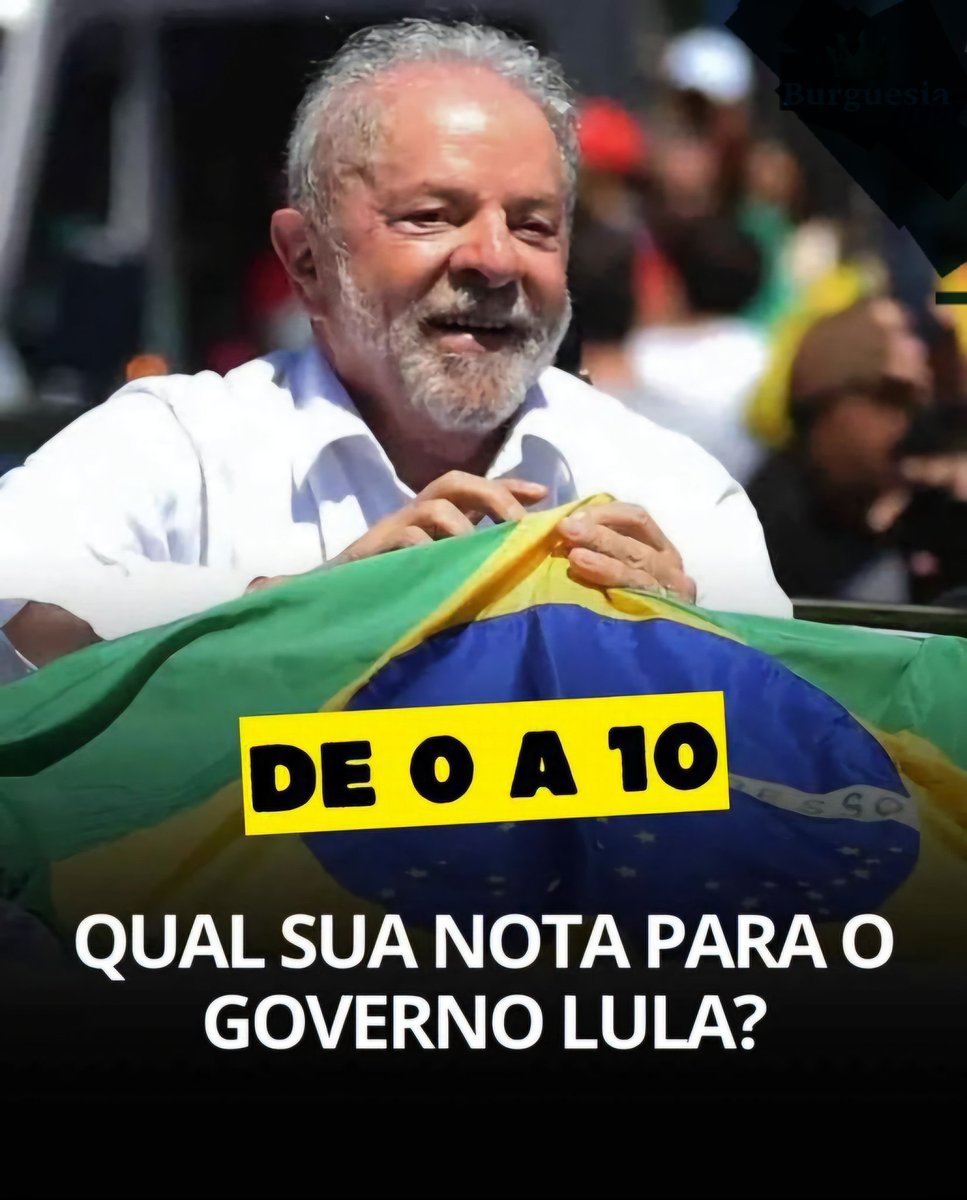 A pesquisa Quaest dá Lula como favorito.
Porém, a realidade é outra. 

De 0 a 10, que nota merece o pinguço?