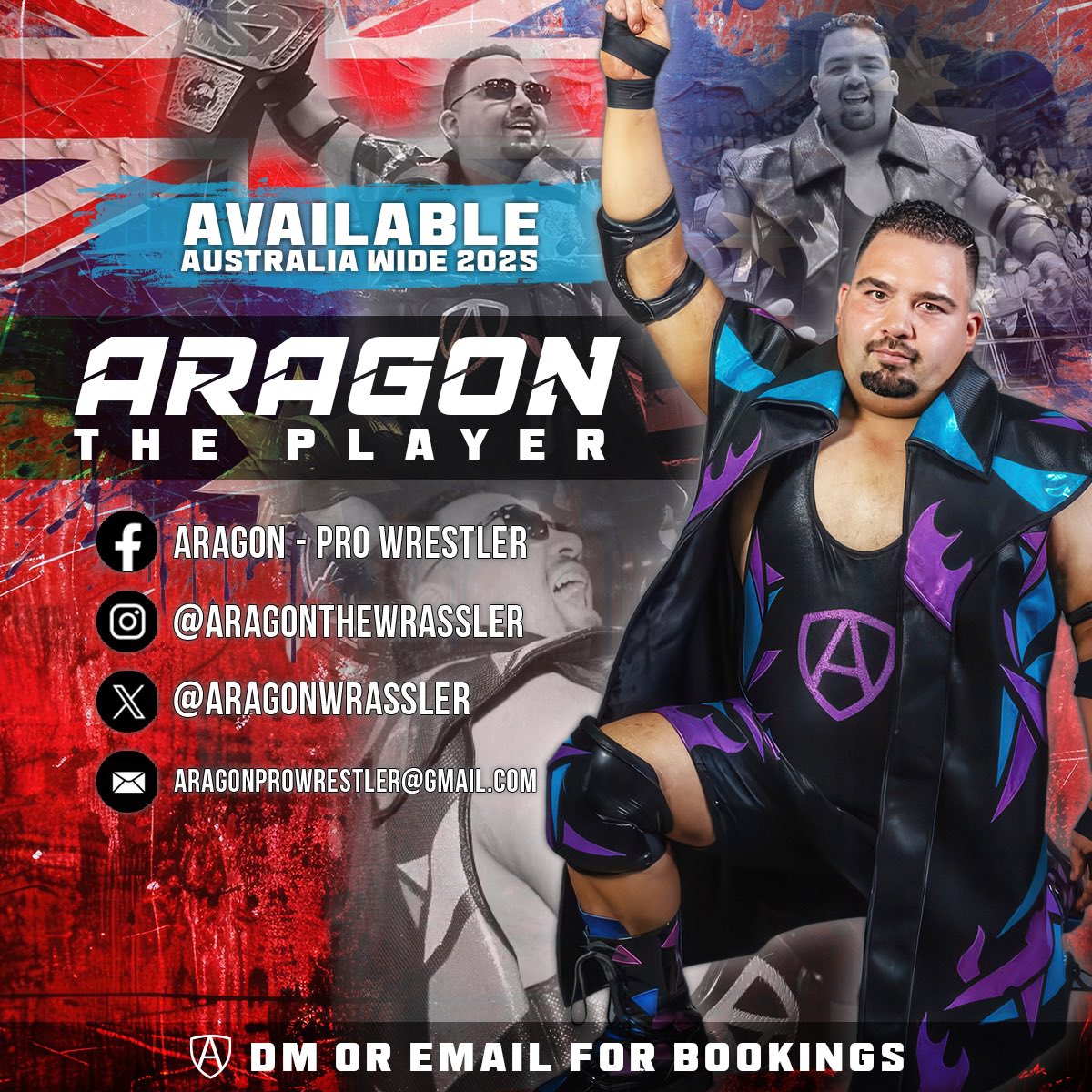 2025 🇦🇺 
COME PLAY WITH ME
Follow me on all social media’s 
#australianwrestling #aussiewrestler #ChampionshipMaterial  #imavailable #futureyounglion #myturnnow #AraTime 
Graphic Jana Bee