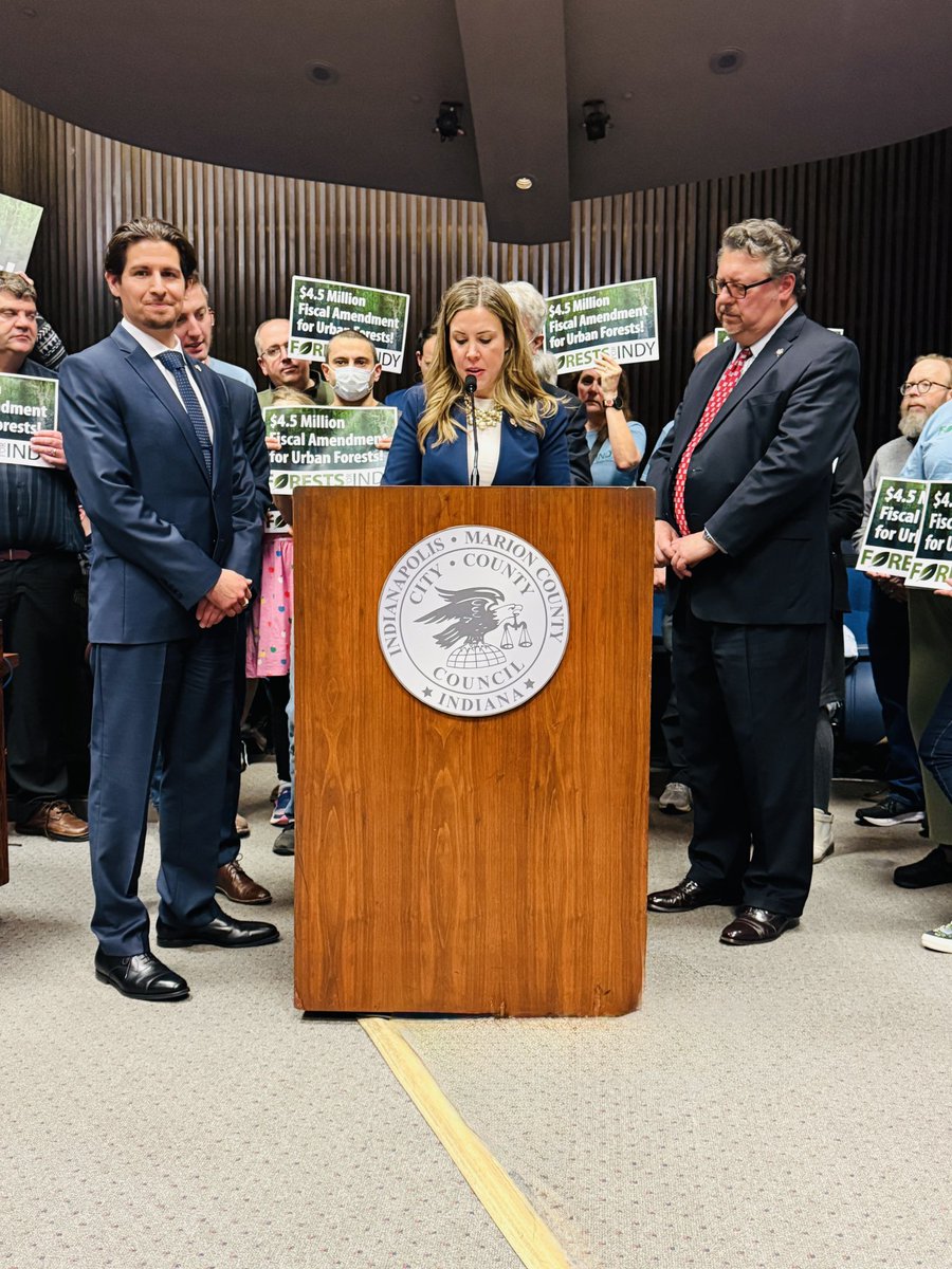 IndyCouncil's tweet photo. Council adopts Proposal No. 66, a Special Resolution recognizing Jeff Stant for his lifelong dedication to protecting Indiana’s forests and improving the quality of life for Hoosiers. https://t.co/jY3cyXImMQ