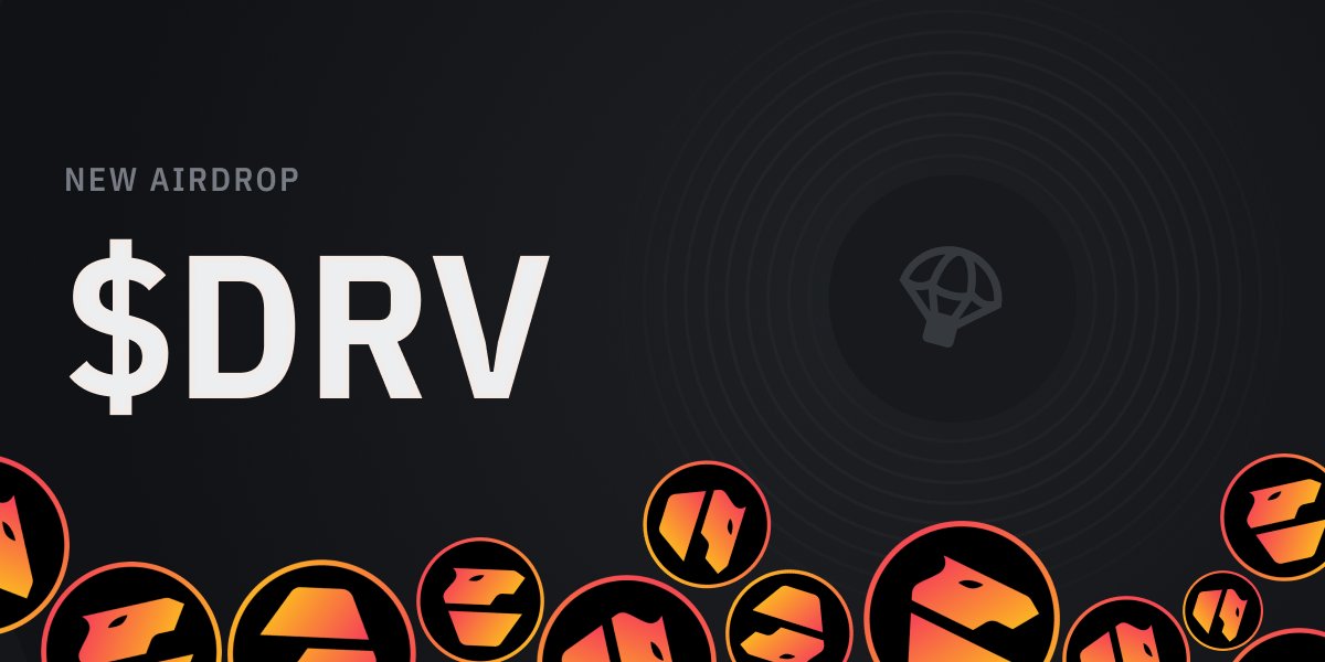 infinex's tweet photo. New Airdrop Available 🪂

Did you Swidge $DRV between Jan 15 - 29? 🔄

Log in to your Infinex Account and claim your @derivexyz tokens now!

If you missed out don't miss the next one.
Turn on notifications for @infinex_app https://t.co/BUPzZ0F0pz