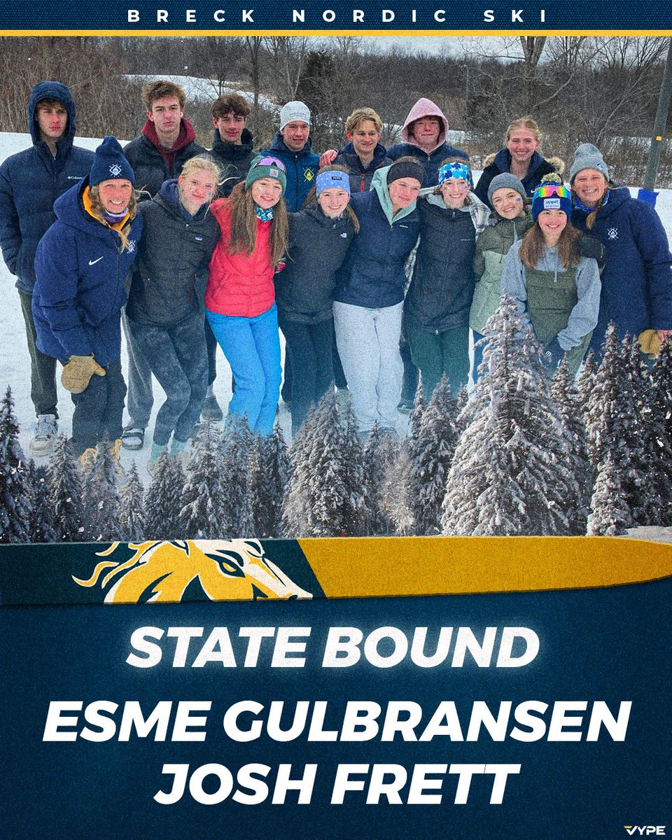BreckAthletics's tweet photo. #BreckNS did a fantastic job at Sections today! Esme Gulbransen ‘25 and Josh Frett ‘25 have each advanced to the State Meet! https://t.co/yAABC6hdqa