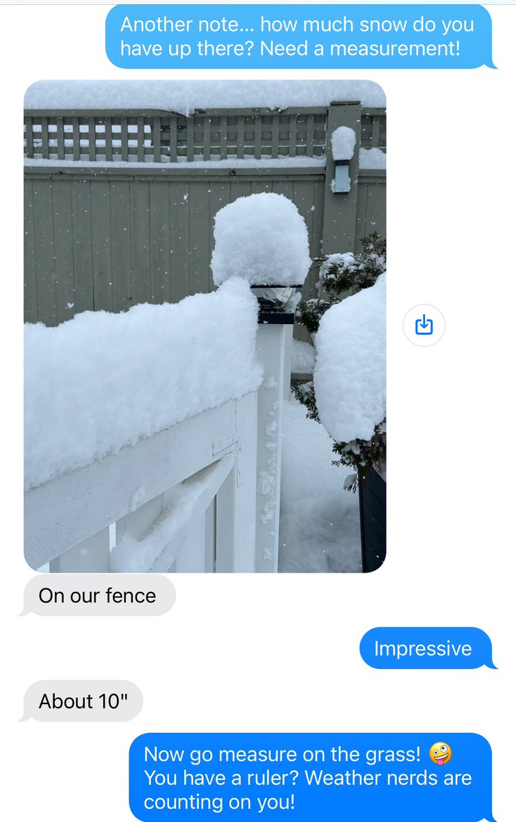 RyanVoutilainen's tweet image. Asked mom for a storm total update when asked in a wx chat — after going out with a ruler, she measured 24cm/9.5in at #Sechelt Inlet on the Sunshine Coast. Their dog, Rudy, loving the snow!
Perhaps it’s now the “Snow”-shine Coast?

#ShareYourWeather #BCsnow #BCwx #BCstorm