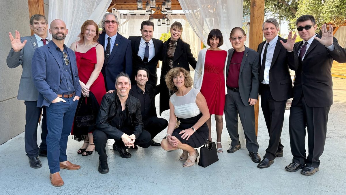 Carlos_Baena's tweet photo. Thank you to @OTOY for the invitation to @SaturnAwards to join our Star Trek: Unification team in celebrating @WilliamShatner ’s Lifetime Achievement Award. I truly enjoyed meeting @adam_nimoy, as well as @MikeOkuda and Denise Okuda, in person.
.
.
#765874 #startrekunification https://t.co/kD9UxoesFf