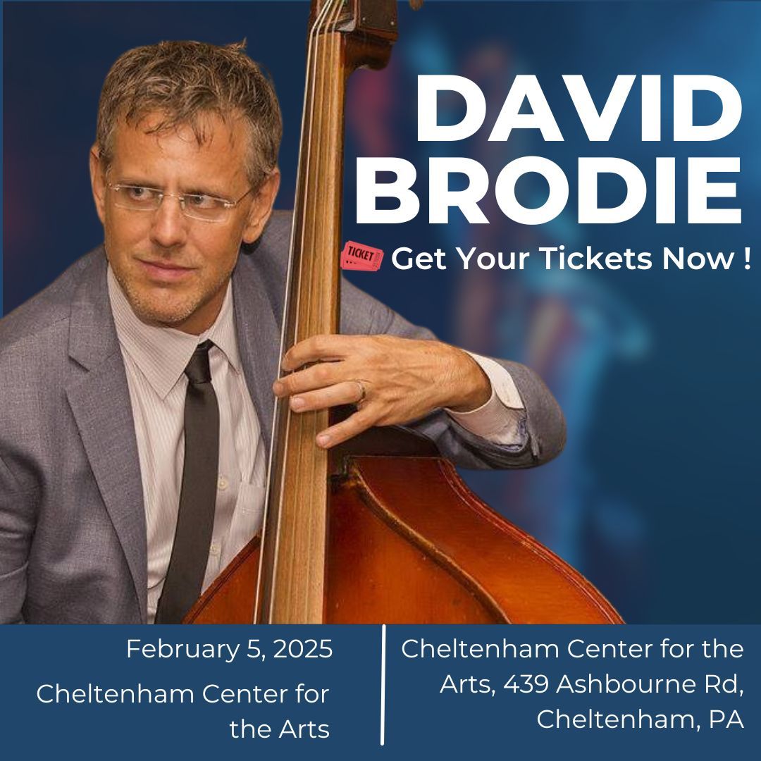 PhilllyJazz's tweet photo. 🎶 Philly Jazz Alert! 🎶

Catch David Brodie live at Cheltenham Center for the Arts on Feb 5 @ 7:30 PM as part of Jazz @ The Center, hosted by Dave Posmontier! 🎻🔥

🎟 $15 advance | $20 door | Kids &amp; students FREE!
👉 Get tickets now: https://t.co/dbKySJGm6L https://t.co/CrvoGFD4PR