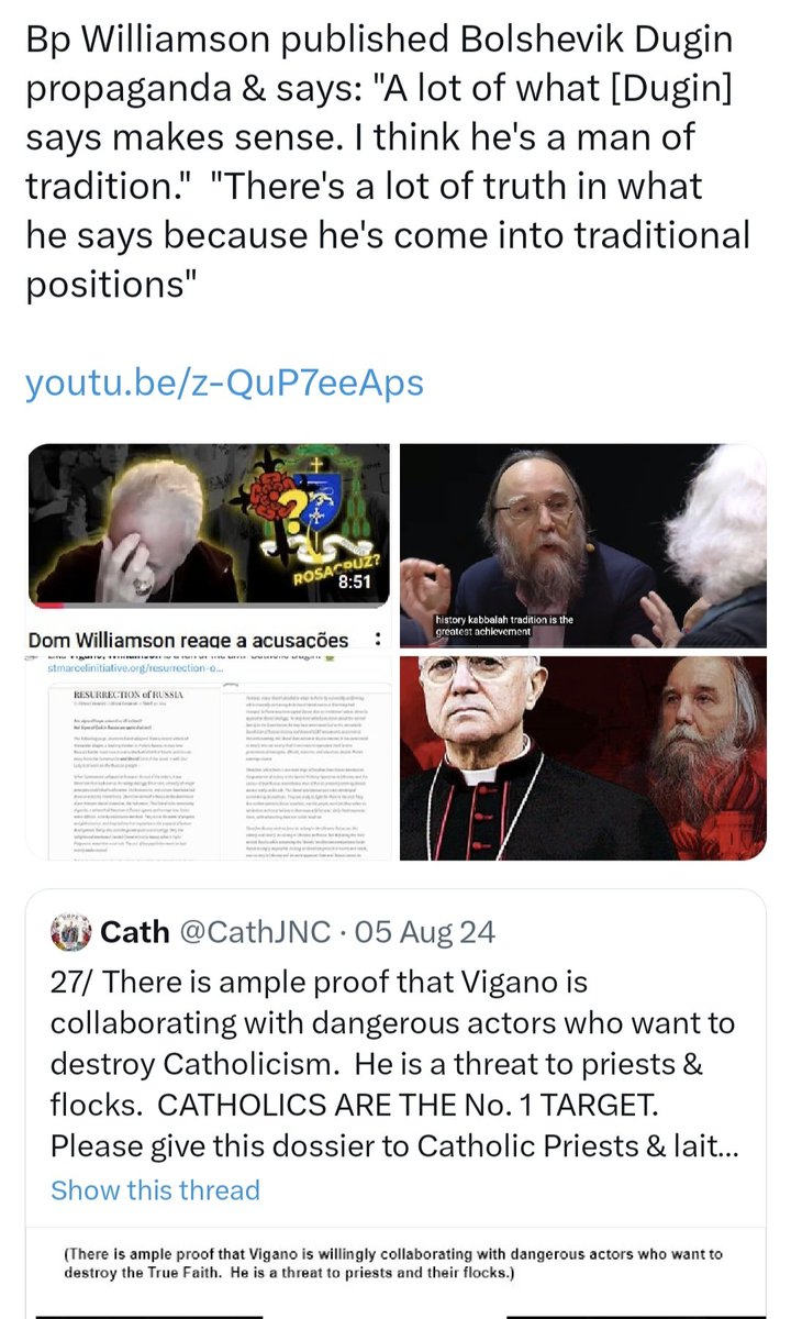 CathJNC's tweet image. Yet Bp. Williamson led flocks to a false prophet deceiving the Faithful to fatally embrace their most dangerous enemies.