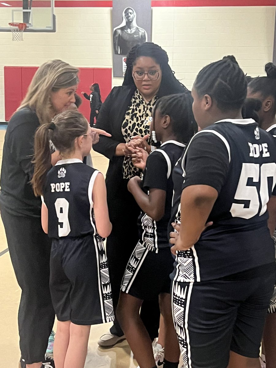 pope_school's tweet photo. 🐾LADY PANTHERS DOMINATE on the court tonight! PANTHER PROUD of this TEAM!🐾 #WeArePopePanther https://t.co/ZelcCh0MXt