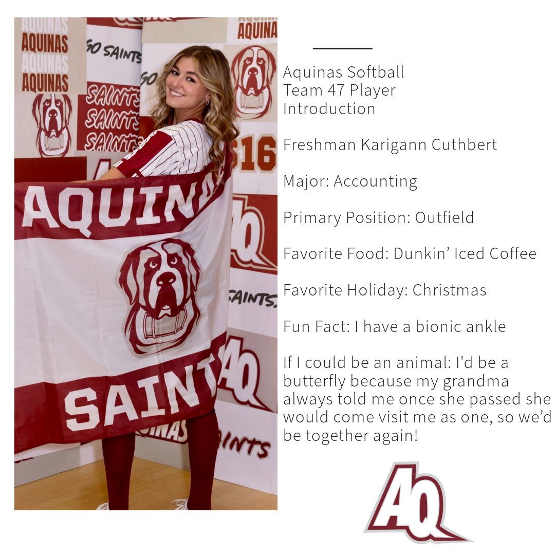 bkoch1991's tweet photo. @AQSoftball introduces Team 47, next up is Freshman @KarigannC ! https://t.co/TRsd7Z8aWQ