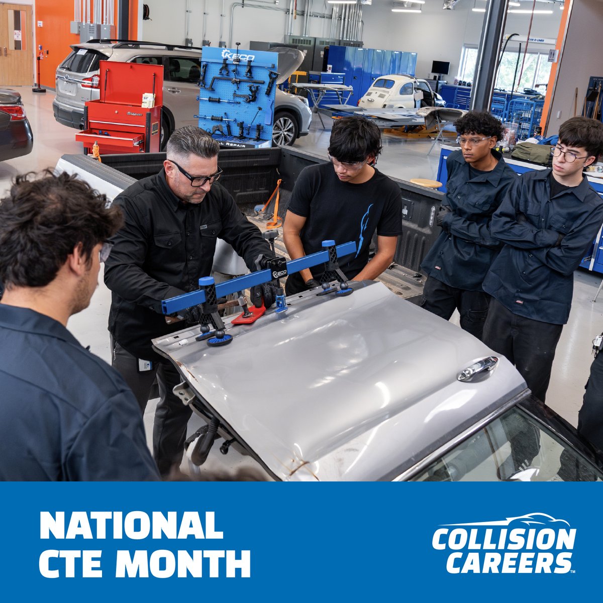 WorkInCollision's tweet image. Today is the start of National Career &amp;amp; Technical Education! We celebrate the educators who inspire, the students who innovate, and the schools that empower—THANK YOU for shaping the future of our workforce. Together, you’re making a difference. Tag a CTE hero below!👇 #CTEMonth