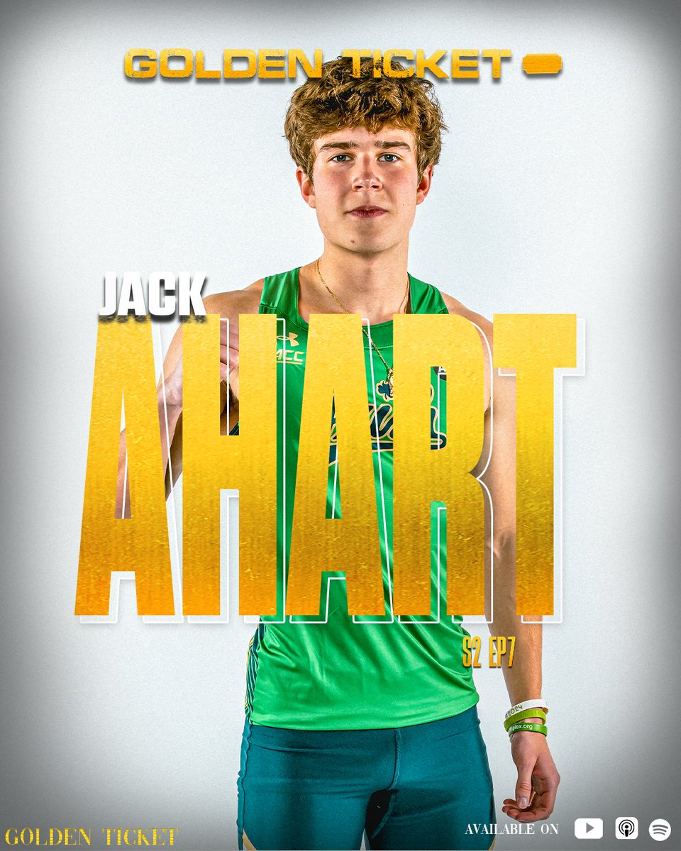 SEASON 2 EPISODE 7 IS LIVE 🏆🎟

Jack Ahart, a sophomore sprinter for Notre Dame Track and Field, joins the Golden Ticket! 

He shares his story, and highlights his phenomenal freshman year, where he was awarded a 2024 ACC Men’s Indoor Rookie of the Week award.

GO IRISH!