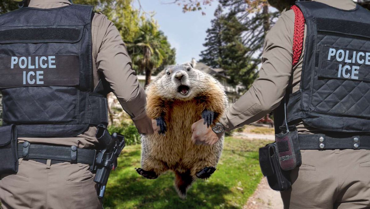 TheBabylonBee's tweet photo. Punxsutawney Phil Deported After Birth Certificate Reveals He's From Canada https://t.co/PPkvcSdxPV https://t.co/wLaZAi6b9A