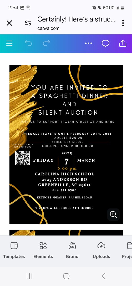 Come out and support Carolina High Athletics!