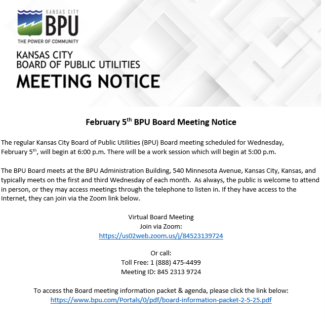 Kansas City Board of Public Utilities (BPU) tweet media