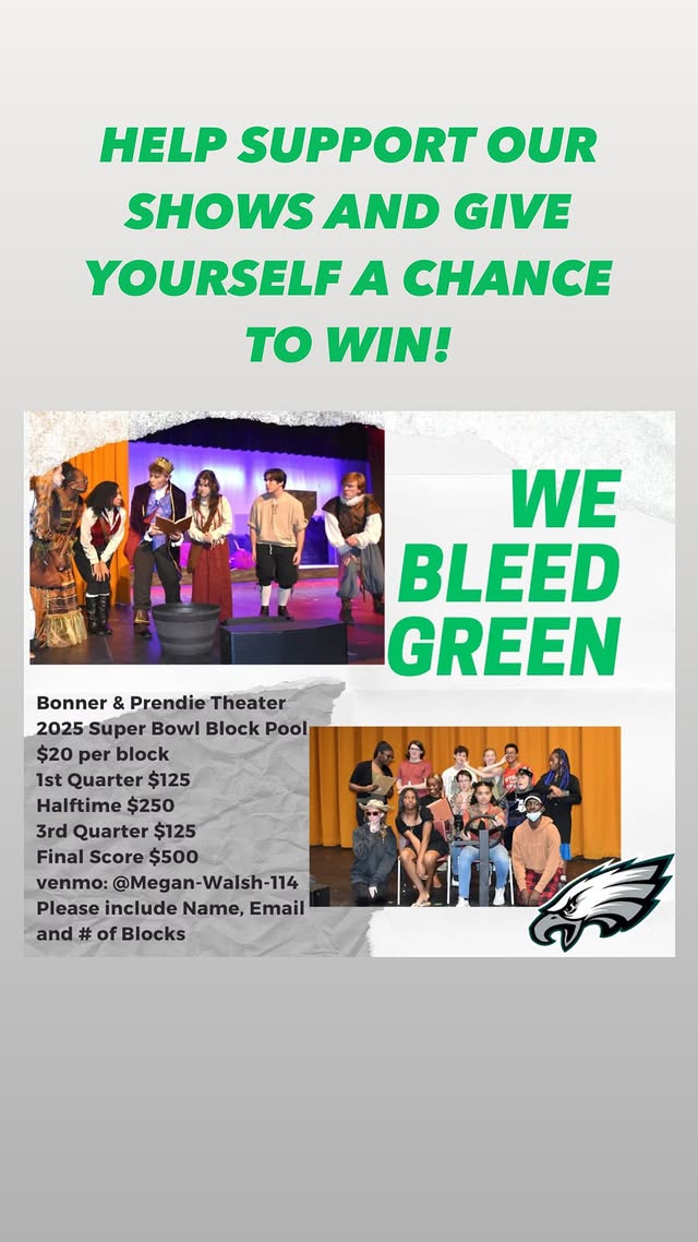 Finsterrules's tweet photo. 34 blocks left for Super Bowl Block Pool. Proceeds benefit the Bonner &amp; Prendie High School theater program. https://t.co/UPTSSkZN1P