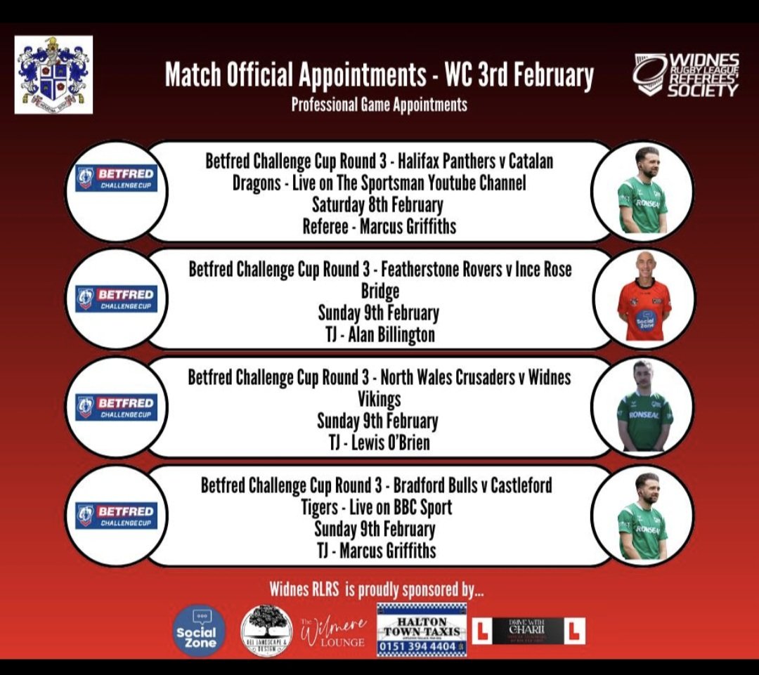 Widnes RL Referees tweet media