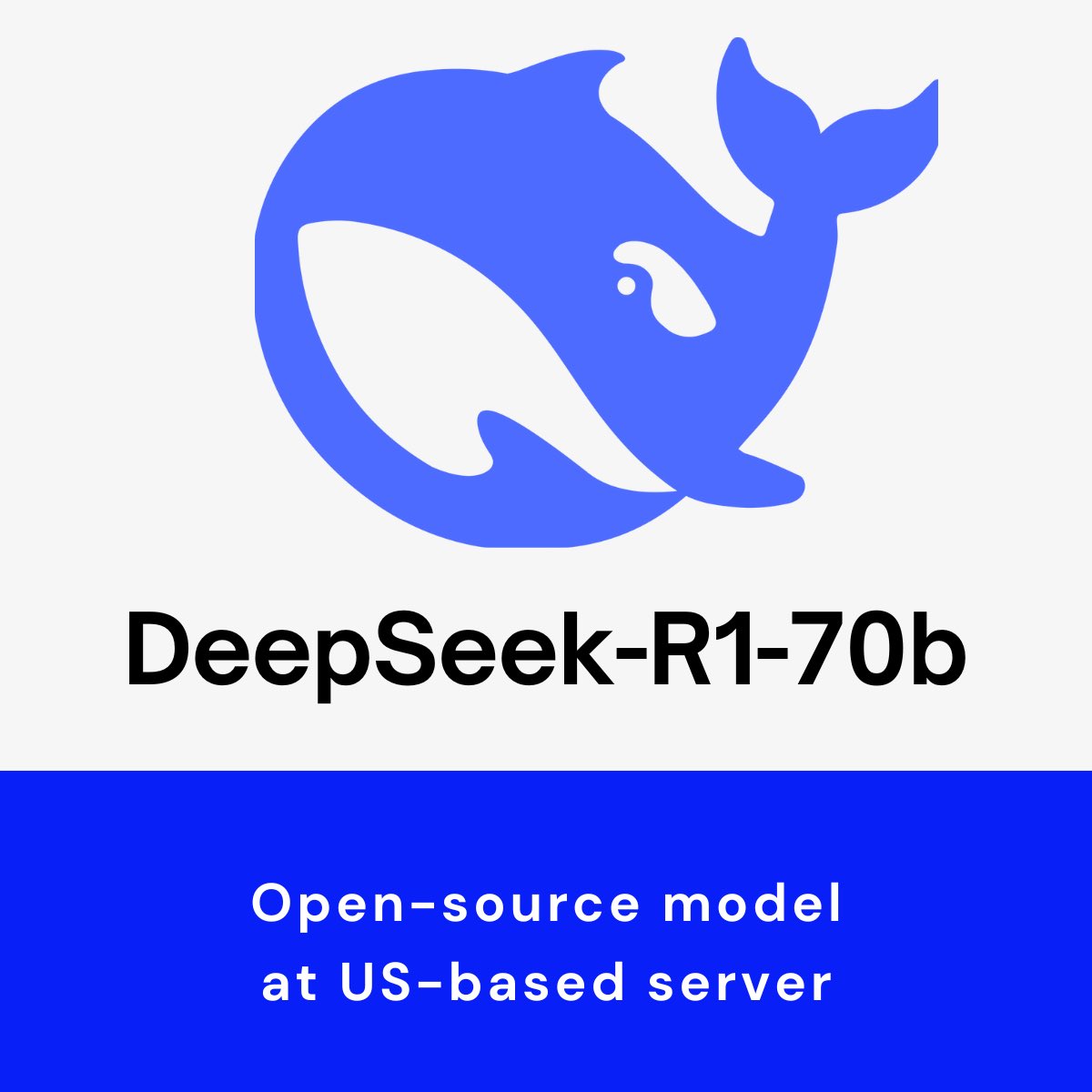 MetatableAI's tweet photo. We’ve integrated DeepSeek-R1-Distill-Llama-70B, an open-source LLM, into our AI-powered development platform! 
✅ Faster, context-aware AI-assisted coding ✅ Open-source &amp; transparent ✅ Hosted on US-based servers for reliability https://t.co/41bZDho0yd