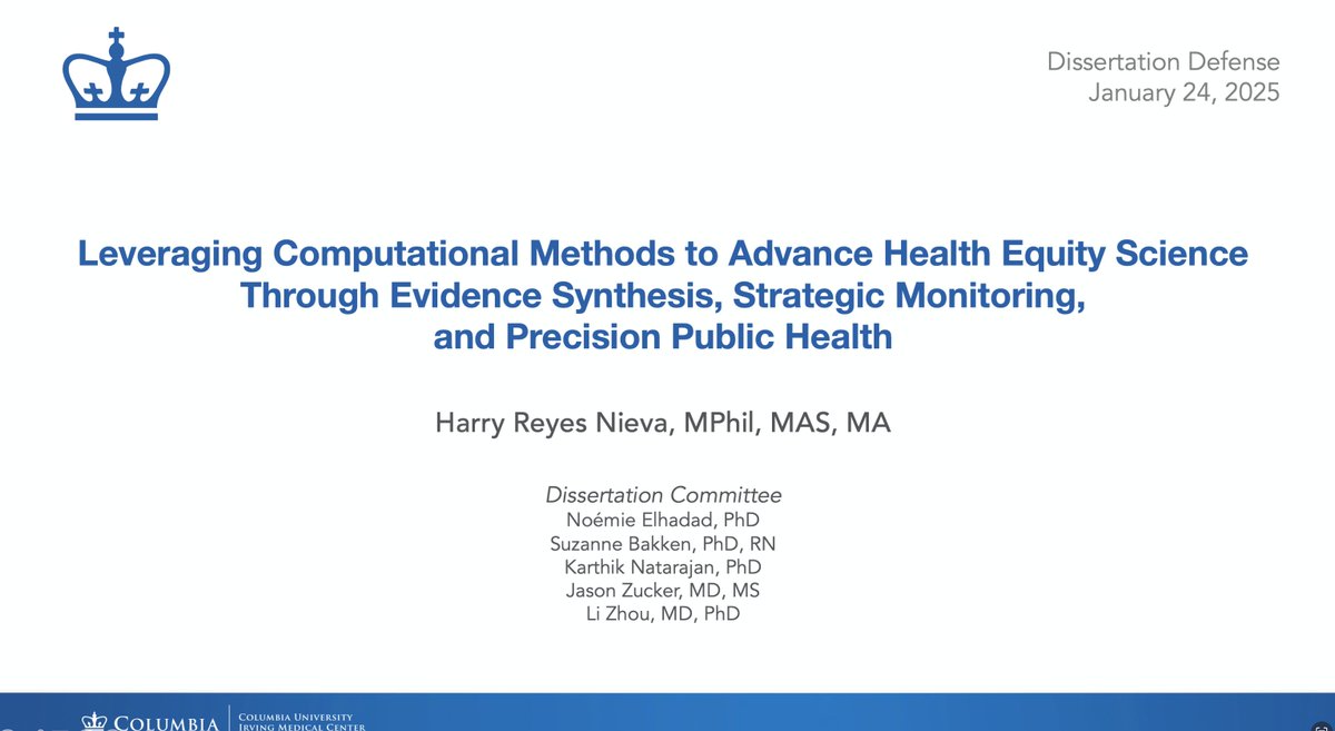 Columbia DBMI tweet media