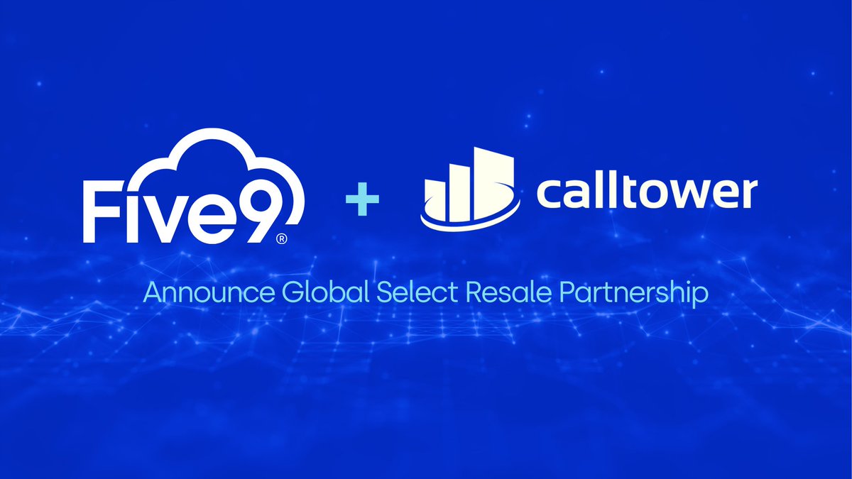 Five9 is proud to announce an innovative resale Partnership with @CallTower. 🤝 This partnership brings a seamless integration of CallTower’s Operator Connect for <a href="/MicrosoftTeams/">Microsoft Teams</a> offering with Five9’s cutting-edge contact center platform. spr.ly/6015xxFbX
#PartnerPowered